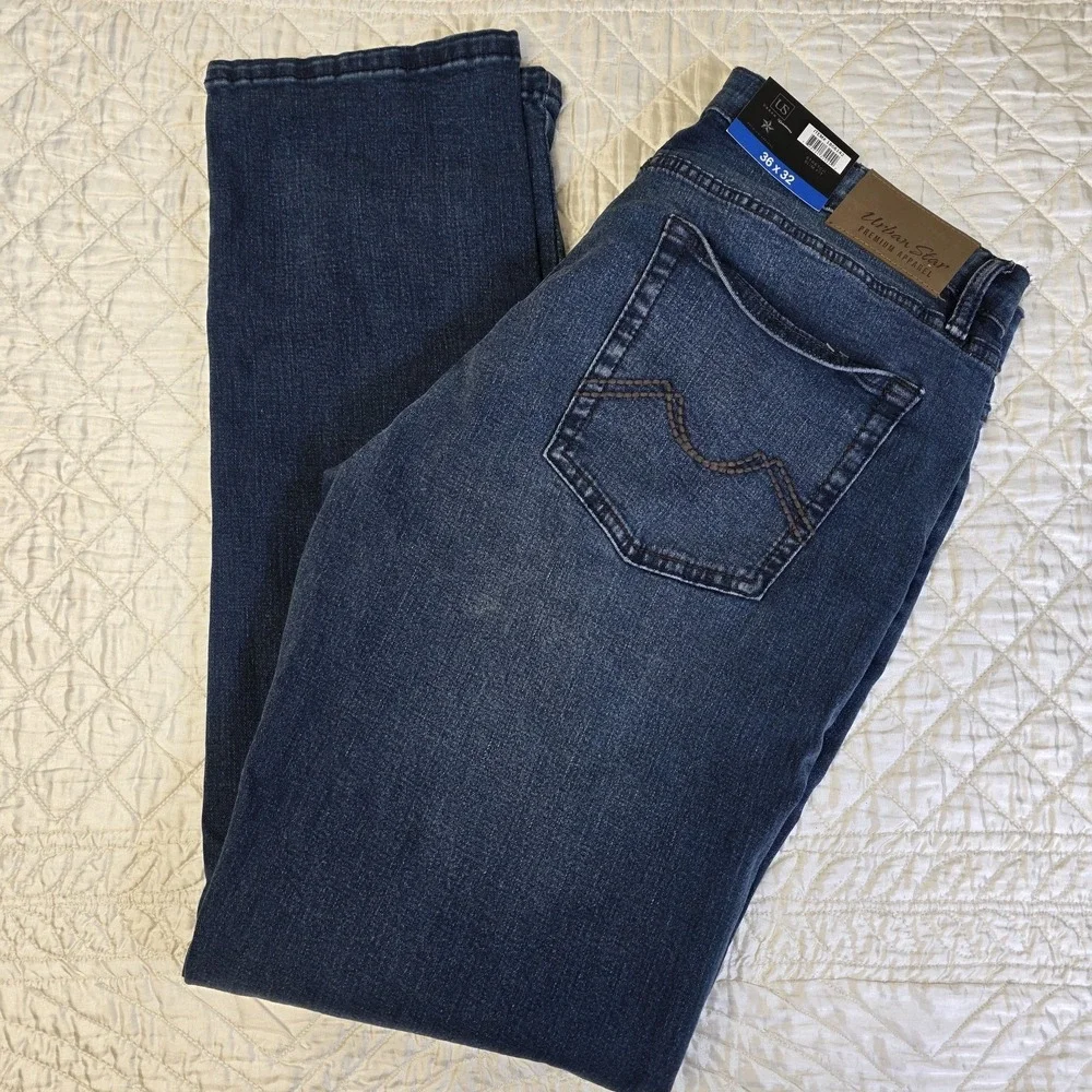 Urban‎ Star Men's Denim 36x32 Slim Fit 2 Way Stretch Jean Street Modern Taper